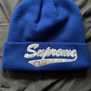 Supreme Royal Blue Knit Hat